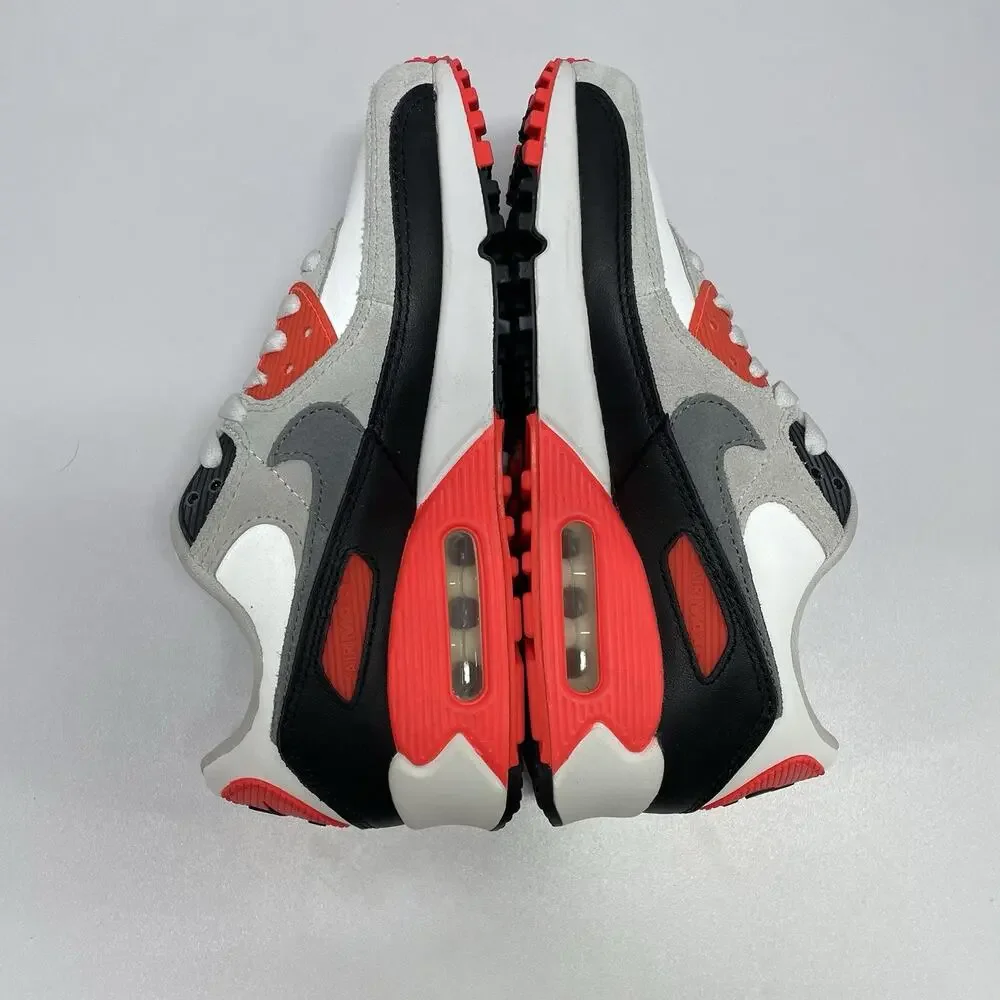 Nike Air Max 90 Infrared 3M 2026 IU1055 100 Size 6 Men Size 7.5 Women White Red